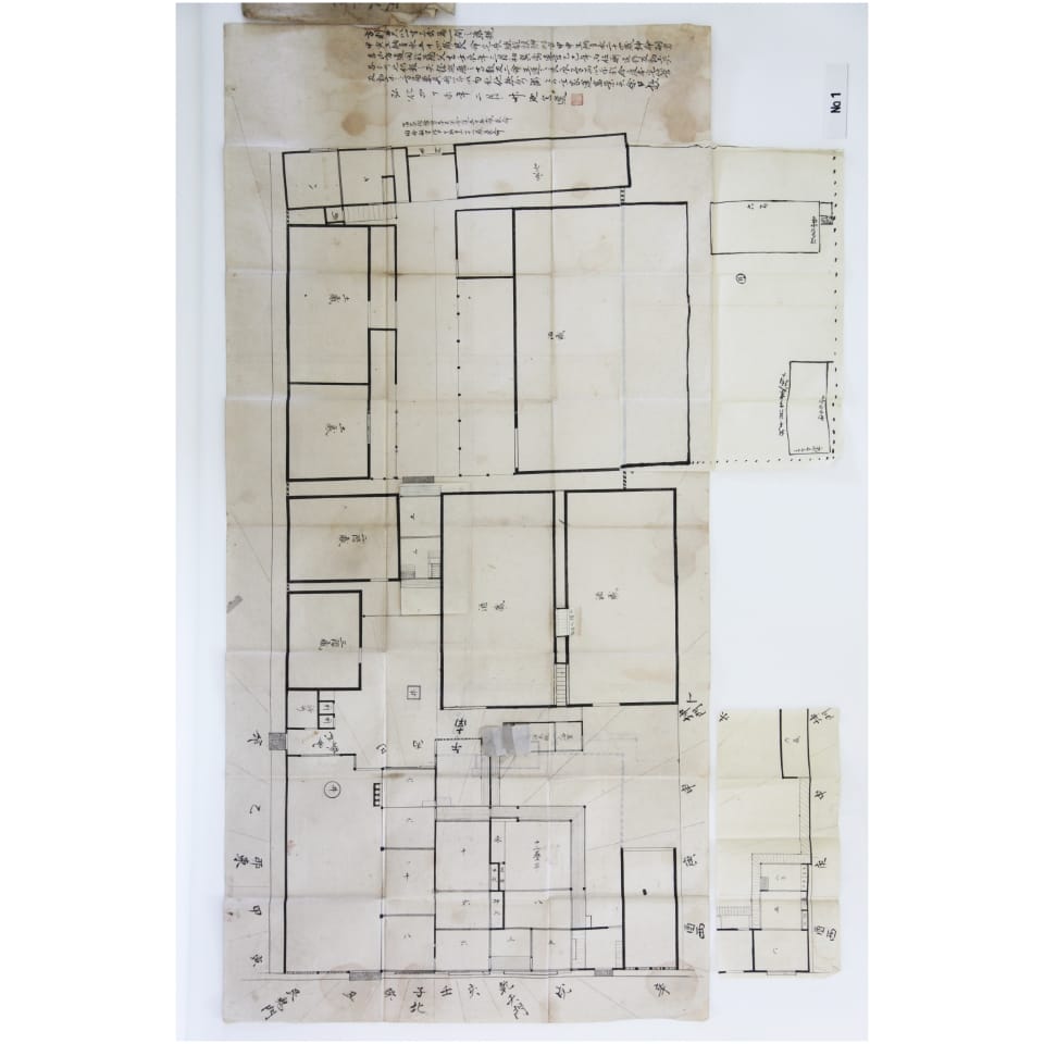 弘化4年(1847)の家相図